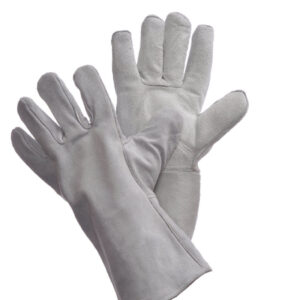 Blue Welding Leather Glove with Reinforced Thumb & Palm - 31-4014