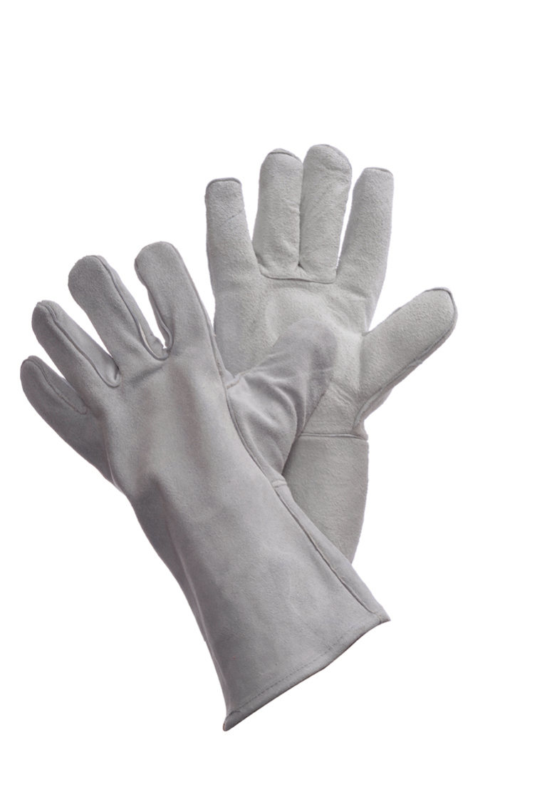 Blue Welding Leather Glove with Reinforced Thumb & Palm - 31-4014