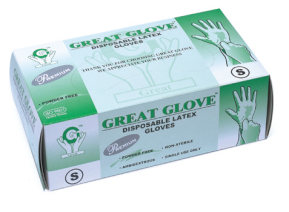 Disposable Medical Latex Gloves - Powder Free - 41-40ML-A