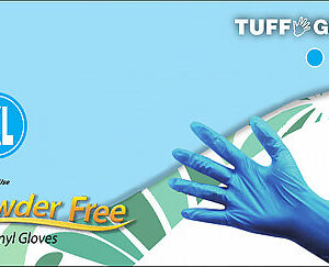 Disposable Industrial Blue Vinyl Gloves - 42-20WV-BU
