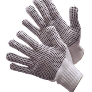Cotton/Polyester Blend PVC Dot String Knit Gloves - 50-1501