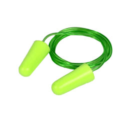 PU Soft Foam Ear Plugs Corded-HiViz Orange - 91-37100-CO