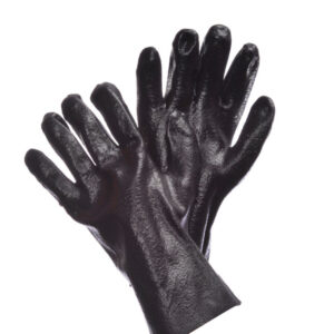 Black Rubber Latex Gloves - 96-4318