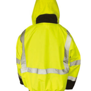 Black with Lime Green Class III Jacket - Quilted Lining - 98-3002BKG